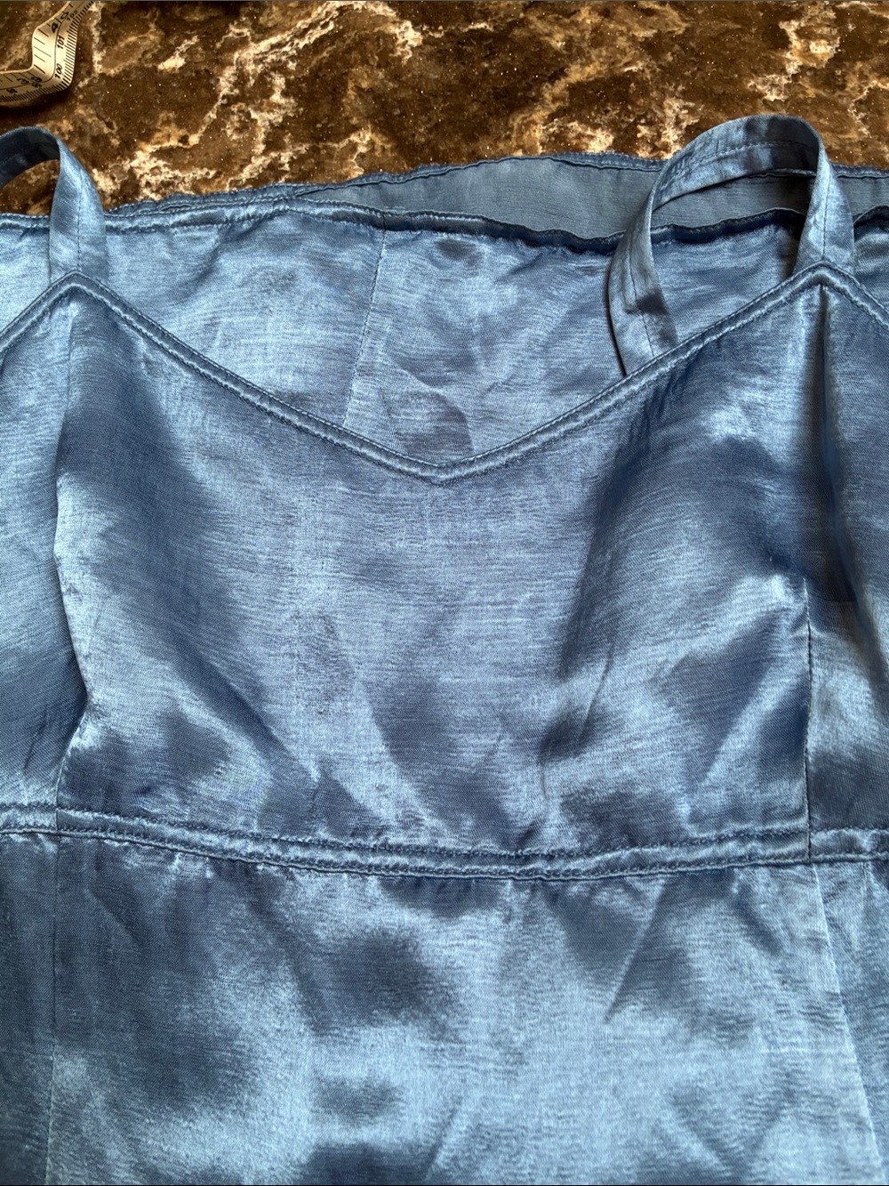 Ralph Lauren Blue Slip Dress summer sz 8 vintage - Picture 6 of 6